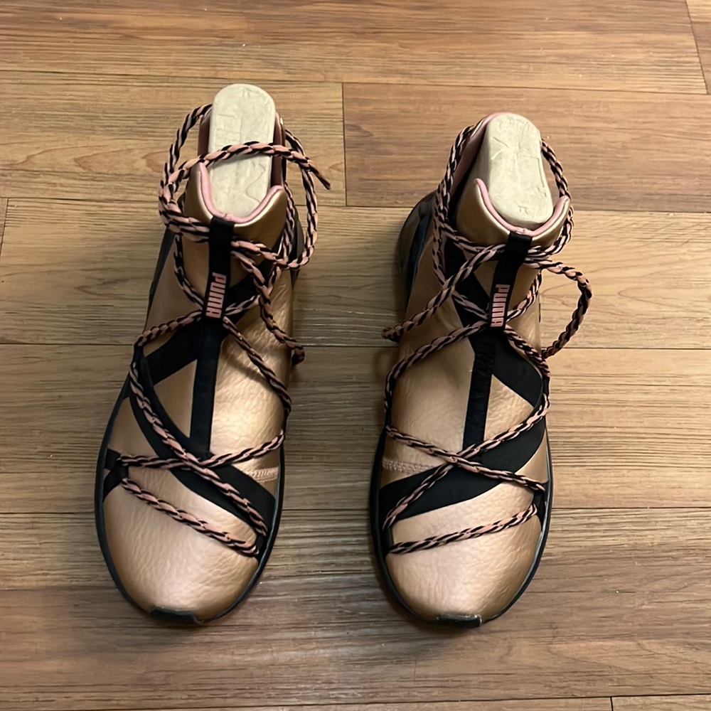 Brand New Rose Gold Puma Hi-Top Sneakers 8